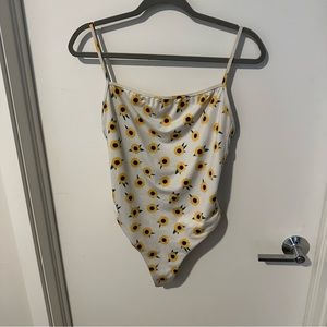 Free People Sunflower One Piece Bathing Suit